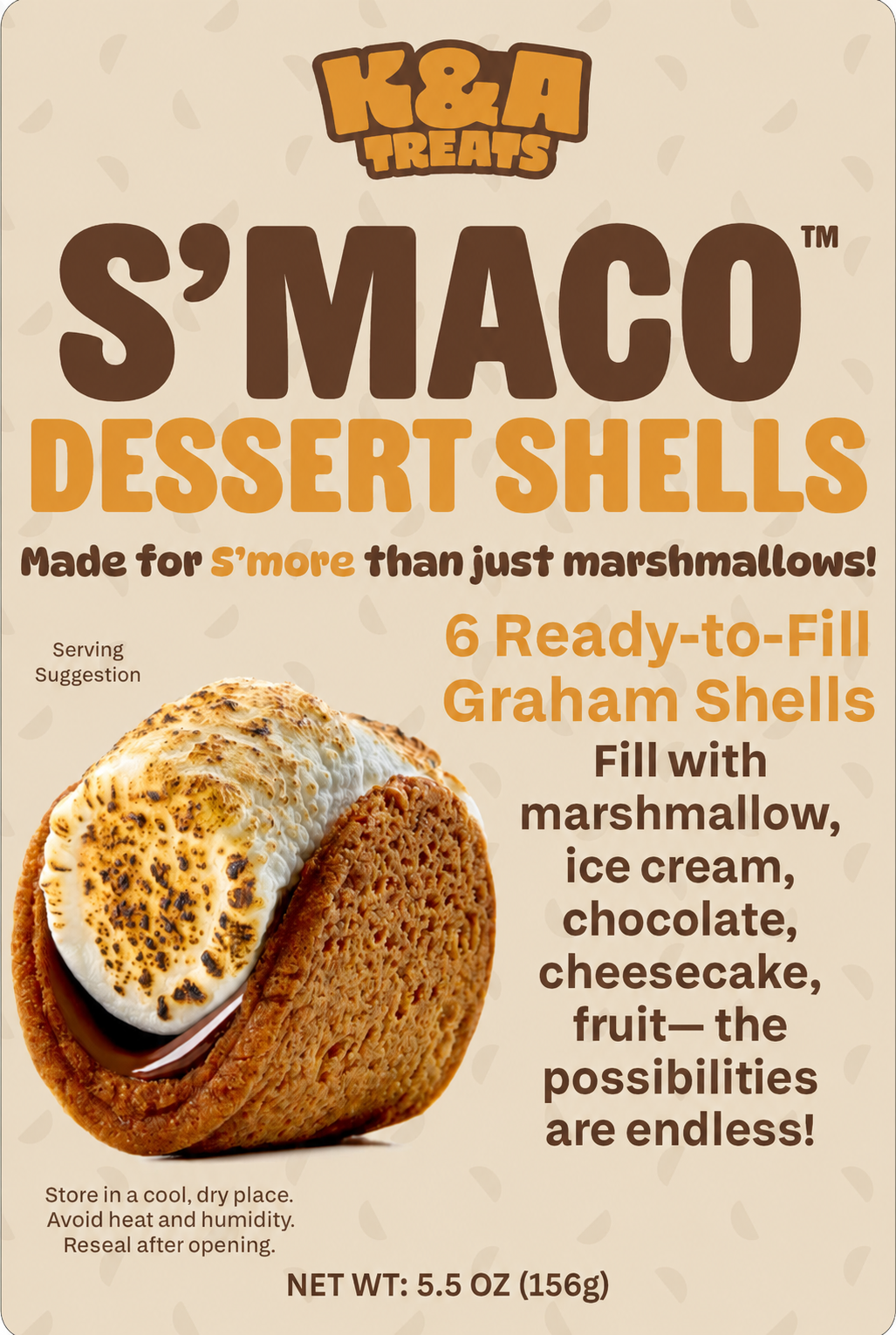 Chocolate-Covered S’maco™️ Dessert Shells